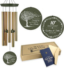ASTARIN Tree of Life Wind Chimes, Personalized Wind Chimes for 50th Anniversary for Parents Couple, Romantic Idea for Mom Dad Keepsake Gifts by CozyNest Decor