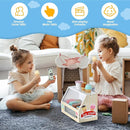 Wooden Ice Cream Toys Kids Play Store Pretend Toy for Toddlers, Play Kitchen Accessories with Scoop, Menu, Fake Money, Ice Cream Play Set Birthday Christmas Gifts for 3 4 5 6 Year Old Girls Boys by TinyTreasures Baby Boutique