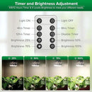 SANSI Dimmable Grow Light Bulb Full Spectrum, High PPFD 40W (600 Watt Equiv) with Remote, Auto On Off Timing 4 8 12 Hrs, Energy Saving Plant Light Bulb with E26 Base for Indoor Plants by GreenHaven Gardens