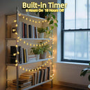 120 LED 40FT Star String Lights, 8 Modes Plug in Star Lights with Timer & Memory, Indoor Outdoor Christmas Twinkle Light for Birthday Party Bedroom Wedding Home Classrom Decor Warm White by TinyTreasures Baby Boutique