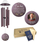 ASTARIN Happy Retirement Gifts Wind Chimes, Personalized 30" Wind Chime for Teacher Coworkers Boss, Personalized Retire Gifts Deep Tone Windchime by CozyNest Decor