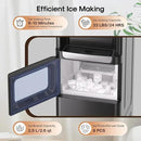 ICEPURE 3-in-1 Water Dispenser with Ice Maker, Water Cooler Dispenser for 5 Gallon Bottle Built-in Bullet Ice Maker Top Loading, Hot and Cold Water Dispenser for Home/Office, 33lbs/24H, Child Lock by CozyNest Decor