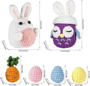 yhwsymgmho Crochet Kit for Beginners:2pcs Animals Crochet Starter Kits with Step-by-Step Video Tutorials,Easy Knitting Set for Adults Kids,DIY Crocheting Doll Gift(Bunny and owl) by TinyTreasures Baby Boutique