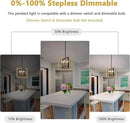 ANKYLHUA Small Black Gold Chandelier,6-Lights Ceiling Light Fixture E12,Adjustable Hight Pendant Lights Kitchen Island,Chandeliers for Dining Room Bedroom,Entryway,Foyer by CozyNest Decor