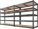 REIBII 2000LBS Garage Shelving Heavy Duty 72''H Storage Shelves 5 Tier Heavy Duty Shelving, Adjustable Metal Shelves for Garage Pantry Closet Kitchen Basement 35.5" W x72 H x 15.8" D, 2 Pack by GreenHaven Gardens