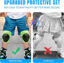Knee Pads Elbow Pads Wrist Guards Set for Kids,Upgraded Protective Gear for Toddle 4-12 Boys or Girls Children Roller Skating Scooter Skateboarding Bike Roller Blade by TinyTreasures Baby Boutique