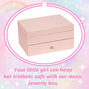 Miratino Music Jewelry Box Gifts for Girls, Wooden Kids Jewelry Boxes & Organizers with Spinning Dancer, Musical Jewelry Storage Gift for Little Girl Toddler Christmas Birthday New Year (Pink) by TinyTreasures Baby Boutique