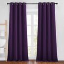 NICETOWN Royal Purple Blackout Bedroom Curtains 96 inches Long, Grommet Thermal Insulated Room Darkening Window Treatments Sound Reducing for Living Room, W46 x L96, 2 Panels by TinyTreasures Baby Boutique