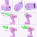 Kids Construction Tool Set for 3 4 5 6 7 Year Old Boys Girl,Pink Preschool Pretend Play Tool,Pretend Play Tools Set Toddler Toys,with Electric Drill Chainsaw、Electric Drill,Toy Tools Gifts for Kids by TinyTreasures Baby Boutique