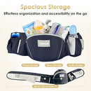 Baby Carrier Newborn to Toddler, Lightweight Ergonomic Baby Hip Seat Carrier Up to 33lbs, Adjustable Extended Waistband Infant Carrier with Breathable Sunshield, Navy Blue by TinyTreasures Baby Boutique