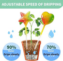 Glass Plant Watering Globes, Flower Watering Globes Self Watering Star Plant Watering Pot, Automatic Multicolored Glass Watering Spray for Everyday Use,3 Pack (A) by GreenHaven Gardens