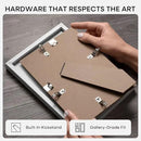 Homeforia 8x10 Picture Frame White, High End Oak 8 x 10 Wooden Frames with Mat 5 by 7 Print, 8x10 Wood Frame Matted to 5x7 inch Photo, 8by10 Wall or Tabletop Frames, Tempered Glass, Wall Kit, Set of 1 by CozyNest Decor