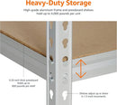 Amazon Basics Medium Duty Storage Shelving Double Post Press Board 5 Tier Shelf, Aluminum, 36 x 18 x 72 by GreenHaven Gardens