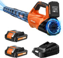 2025 Upgrade Leaf Blower, Leaf Blower Cordless with 2 * 2.6AH Batteries and Fast Charger, 450CFM &150MPH and 2 Speed Mode, Lightweight Electric Leaf Blowers for Lawn,Yard, Leaves, Dust,Snow Care by GreenHaven Gardens