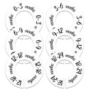 Pro Goleem Baby Closet Dividers Unisex Baby Closet Organizer for Nursery Baby Clothes Size Age Dividers Fits 1.5" Rod 6 PCS by TinyTreasures Baby Boutique