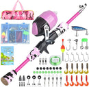 Milerong Kids Fishing Rod, Kids Fishing Pole Portable Telescopic Fishing Rod and Reel Combo Kit for Boys, Girls, Youth - with Spincast Fishing Reel, Fishing Tackles, Fishing Lures, Fishing Lines by TinyTreasures Baby Boutique