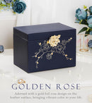 Jewelry Box with Lock for Girls: Jewelry Organizer for Dresser - 3-Drawer Earrings Storage Girls Women Gift (Dark Blue by TinyTreasures Baby Boutique