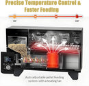 Portable Wood Pellet Grills 900°F，Smoker with Viewing Window – 8-in-1 BBQ, Digital Control, LED Screen, Temperature Control, Meat Probe，Bake and Roast, Ideal for Camping, RV, Beach Backyard by GreenHaven Gardens