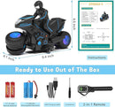 Eulogia Remote Control Motorcycle Toys New Upgraded RGB Wheels Lights, RC Motorbike with 2-in-1 Remote, Gesture Sensing Stunts Dirt Bike, 360° Rotating High Speed Motocross Car for Boys Girls Gift by TinyTreasures Baby Boutique