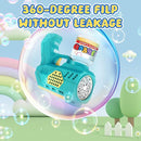 Eaglestone Bubble Guns for Toddlers 2 Packs, LED Light Automatic Bubble Machine Gun for Kids 4-8, Bubble Toys with Bubble Solution,Concentrate, Bubble Blaster Party Favor, Summer Outdoor Toys Gift by TinyTreasures Baby Boutique