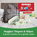 Huggies Natural Care Sensitive Baby Wipes, Unscented, Hypoallergenic, 99% Purified Water, 15 Flip-Top Packs (960 Wipes Total) by TinyTreasures Baby Boutique