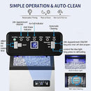 Commercial Ice Maker Machine 120Lbs/24H with 35Lbs Ice Capacity, 45Pcs Clear Ice Cubes Ready in 11-20Mins, Stainless Steel Under Counter Freestanding Large Ice Machine, 2 Water Inlet Modes by CozyNest Decor