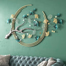 Umbifa Ginkgo Leaf Metal Art Decor 52.7 in * 32.7in 3D Metal Wall Sculpture for Living Room Porch Room Bedroom Modern Art Decor by CozyNest Decor