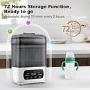 Baby Bottle Steamer and Dryer, Electric Steamer and Dryer for Baby Bottles, 4-in-1 Bottle Steamer and Dryer, Universal Fit for All Bottles, LED Touch Screen, Auto Shut-Off by TinyTreasures Baby Boutique