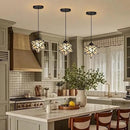 Frosted White Glass Pendant Lights for Kitchen Island Dining Room Light Fixture Chandelier Hanging Lighting with Warm Light Bulb by CozyNest Decor