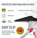 CROWN SHADES 12x12 Pop Up Canopy Tent Instant Commercial with 150D Silver Coated Fabric Including 1 Removable Sidewall, 4 Ropes, 8 Stakes, Weight Bags, STO 'N Go Bag, Black by GreenHaven Gardens