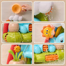 TUMAMA Bath Toys - Infant Garden & Elephant Baby Shower Bathtime,Kids Water Spinner for Tub Pool, 4 Bathtub Wind-Up Toys, Infant 0 3 6 9 Month Newborn Xmas Gift by TinyTreasures Baby Boutique