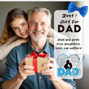 Best Dad Ever Gift from Daughter Son - Acrylic Heart-Shaped Plaque Father’s Day Birthday Gift - Unique Keepsake Desk Decor with Personalized Message by CozyNest Decor