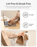 Fantasticlean Microfiber Cleaning Cloth Roll -75 Pack, Tear Away Microfiber Towels, 12" x 12", Reusable, Washable, Scratch Free, Ultra Absorbent Dish Rags for Car, Home, Garage or Shop (TAN) by CozyNest Decor