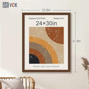 VCK 24x30 Brown Poster Frame 3 Pack, Wood Picture Frame with Exclusive Wood Grain, Wall Mounting Hanging by CozyNest Decor