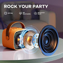 YLL Mini Karaoke Machine for Kids Adults, Portable Bluetooth Speaker with 2 Wireless Microphones, Birthday Gifts Toys for Girls Boys Ages 3, 4, 5, 6, 7, 8, 9,10,11,12+ Years Old Toddler (Orange) by TinyTreasures Baby Boutique