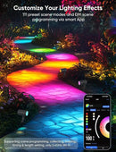 Smart Landscape Lighting Kit 36W, RGBCW Smart Landscape Lights 6 Pack, IP65 Waterproof Outdoor Spotlights, Alexa/Google Assistant Compatible, for Garden Pathway Yard Holiday Decor by GreenHaven Gardens