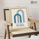 VCK 16x20 Poster Frame 3 Pack - Oak, Natural Solid Wood Picture Frames for Wall, Wall Gallery Frame by CozyNest Decor