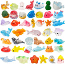 44 Pcs Mini Ocean Resin Animals 44 Styles Resin Animals Figurines Bulk for Fairy Garden Miniature Dollhouse Accessories Hide Crafts Decor by GreenHaven Gardens