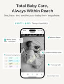 VistaView Lite RB Smart WiFi Baby Monitor - 4” 720P Split Screen & 1080P Camera App Control, Motion Alerts, 2500mAh Removable Battery, HD Night Vision, 2-Way Talk, Multi-User, Triple Security by TinyTreasures Baby Boutique