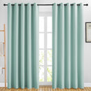 NICETOWN Blackout Curtains for Bedroom - Window Treatment Energy Saving Thermal Insulated Solid Grommet Blackout Drapes for Living Room (Aqua Blue, 1 Pair, 66 by 84-Inch) by TinyTreasures Baby Boutique