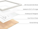 HAUS AND HUES Solid Oak Wood 12”x12” Picture Frames Matted to 8”x8” Set of 3 - Square White Frames 12x12, White Frame with Mat, 12 x 12 Frames, Square Picture Frame 12x12, White Wood Frame by CozyNest Decor