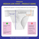 Patented Pelvic Orthotic Support Belt For Women ― Uterus Girdle for Prolapsed Bladder, Vulvar Varicosities, Postpartum Recovery, Symphysis Pubis, Dysfunction | Low Waist - WHITE - M by TinyTreasures Baby Boutique