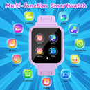 Kids Smart Watch Girls Gifts for Age 5-12, 24 Puzzle Games HD Touch Screen Watches with Video Camera Music Player Pedometer Flashlight 12/24 hr Birthday Gift 6 7 8 Year Old Girl by TinyTreasures Baby Boutique