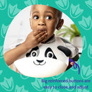 Silly Goose Silicone Animal Baby Bibs for Babies and Toddlers, Waterproof, Adjustable, Soft, Extra Wide Food Catcher Pocket (Baby Panda) by TinyTreasures Baby Boutique