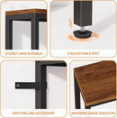 80.7'' Narrow Sofa Table with 2 Power Outlets (6 AC Outlets & 4 USB Ports), Thin Console Tables Narrow Long, Behind Couch Table Skinny for Entryway, Living Room, Hallway, Foyer, Rustic Brown by CozyNest Decor