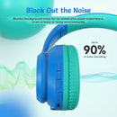 Active Noise Cancelling Headphones for Kids, 60H Playtime, Wireless Bluetooth Over-Ear Blue Headset Built-in Microphone for Home/School/Travel/Party - Includes Portable Case by TinyTreasures Baby Boutique