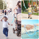Accmor Toddler Harness Leash, Collapsible Kids Leash + Anti Lost Wrist Link for Outdoor Travel, Cute Excavator Child Walking Harness Tether Wristband Assistant Strap Belt Protector for Baby Boys by TinyTreasures Baby Boutique