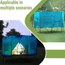 Gardenature 10FT/12FT/14FT Trampoline Tent(Tent Only), Fit Round Trampolines, Shade Cover with LED Light, Outdoor Trampolien Accessories, Anti-Tear, Beige by TinyTreasures Baby Boutique
