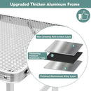 Folding Table, Easy for Storage, Compact and Portable Picnic Table for Grill, Outdoor Camping, Garden, Patio, Dining, BBQ, Party, Market, 2Ft (Small, Silver) by GreenHaven Gardens