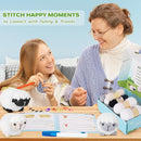 Crochet Kit for Beginners, Crochet Starter Kit with Step-by-Step Video Tutorials, Amigurumi Crochet DIY Knitting Supplies for Adults Kids, 3-Pack Little Lambs (40%+ Yarn) by TinyTreasures Baby Boutique
